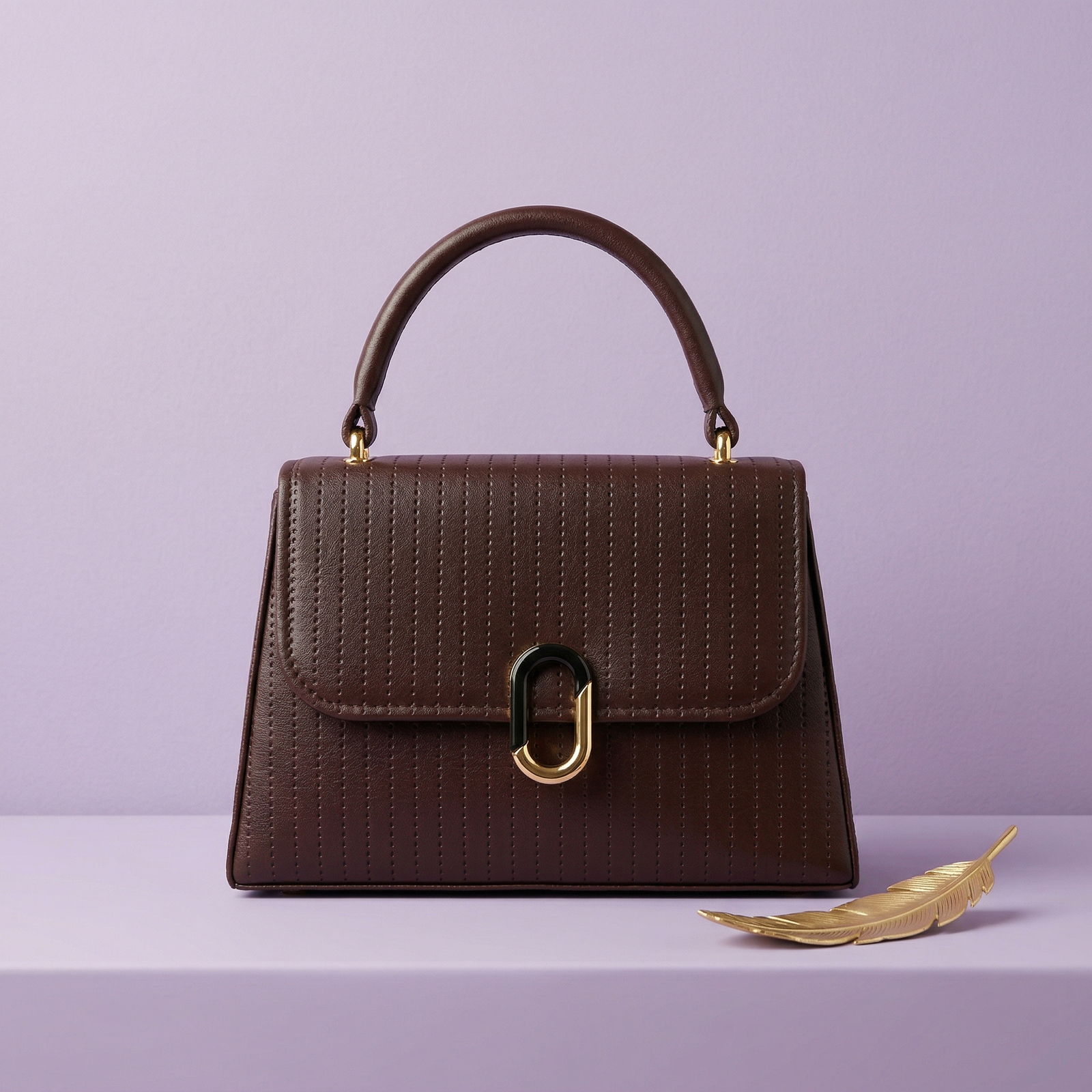 Chocolate Brown Premium Purse – Elegant Minimal Handbag