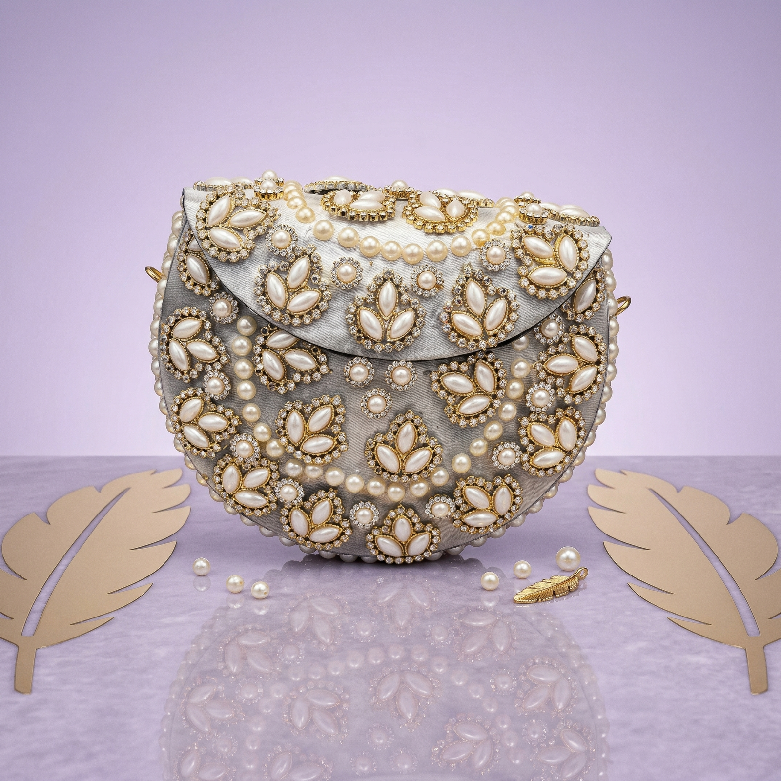 Diamond Style Clutch Bag – Elegant Party & Wedding Clutch